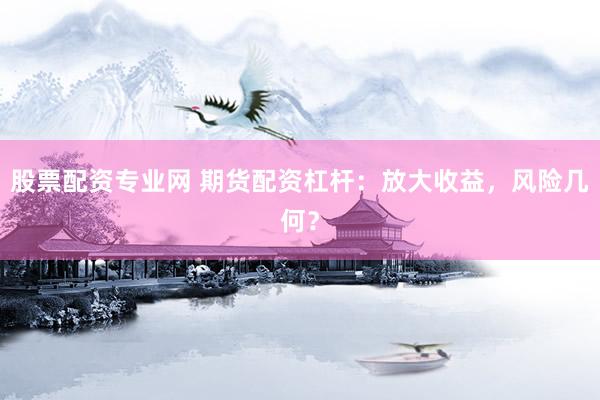 股票配资专业网 期货配资杠杆：放大收益，风险几何？
