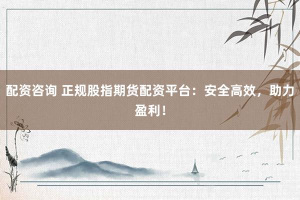 配资咨询 正规股指期货配资平台：安全高效，助力盈利！