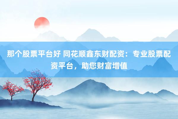 那个股票平台好 同花顺鑫东财配资：专业股票配资平台，助您财富增值