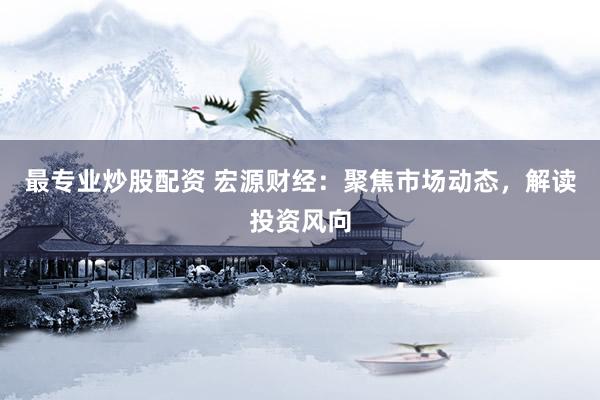 最专业炒股配资 宏源财经：聚焦市场动态，解读投资风向