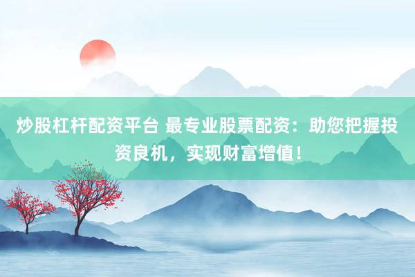 炒股杠杆配资平台 最专业股票配资：助您把握投资良机，实现财富增值！