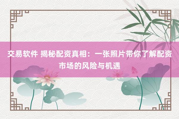 交易软件 揭秘配资真相：一张照片带你了解配资市场的风险与机遇
